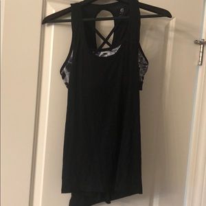 Tank with sports bra attached.  Champion size M